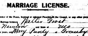 click to see entire marriage license